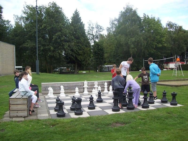 Reuzenschaak op de speelweide